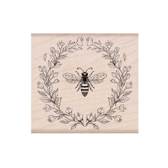 Find The Hero Arts Antique Bee Flowers Wood Stamp At Michaels